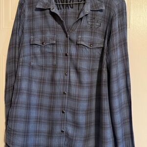Harley-Davidson Navy Plaid Shirt